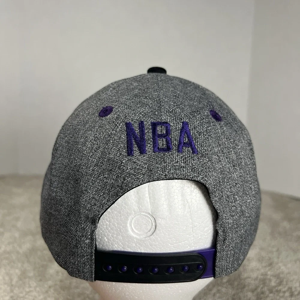 NBA Charlotte Hornets‎ Snapback Hat Gray Black Purple Adjustable Basketball Cap